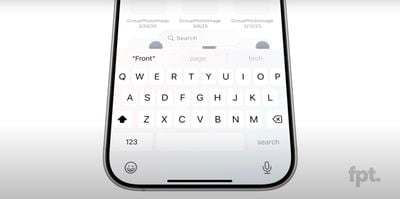 Alleged iOS 19 Keyboard Front Page Tech
