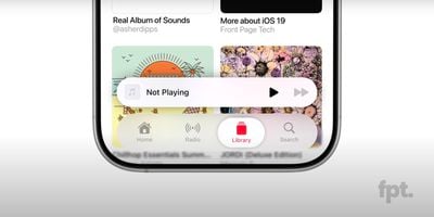 Alleged iOS 19 Tab Bar Front Page Tech