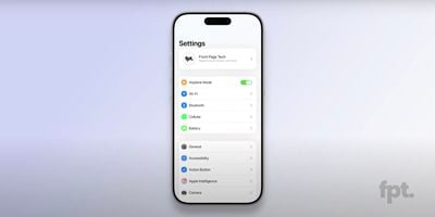Alleged iOS 19 Toggle Front Page Tech