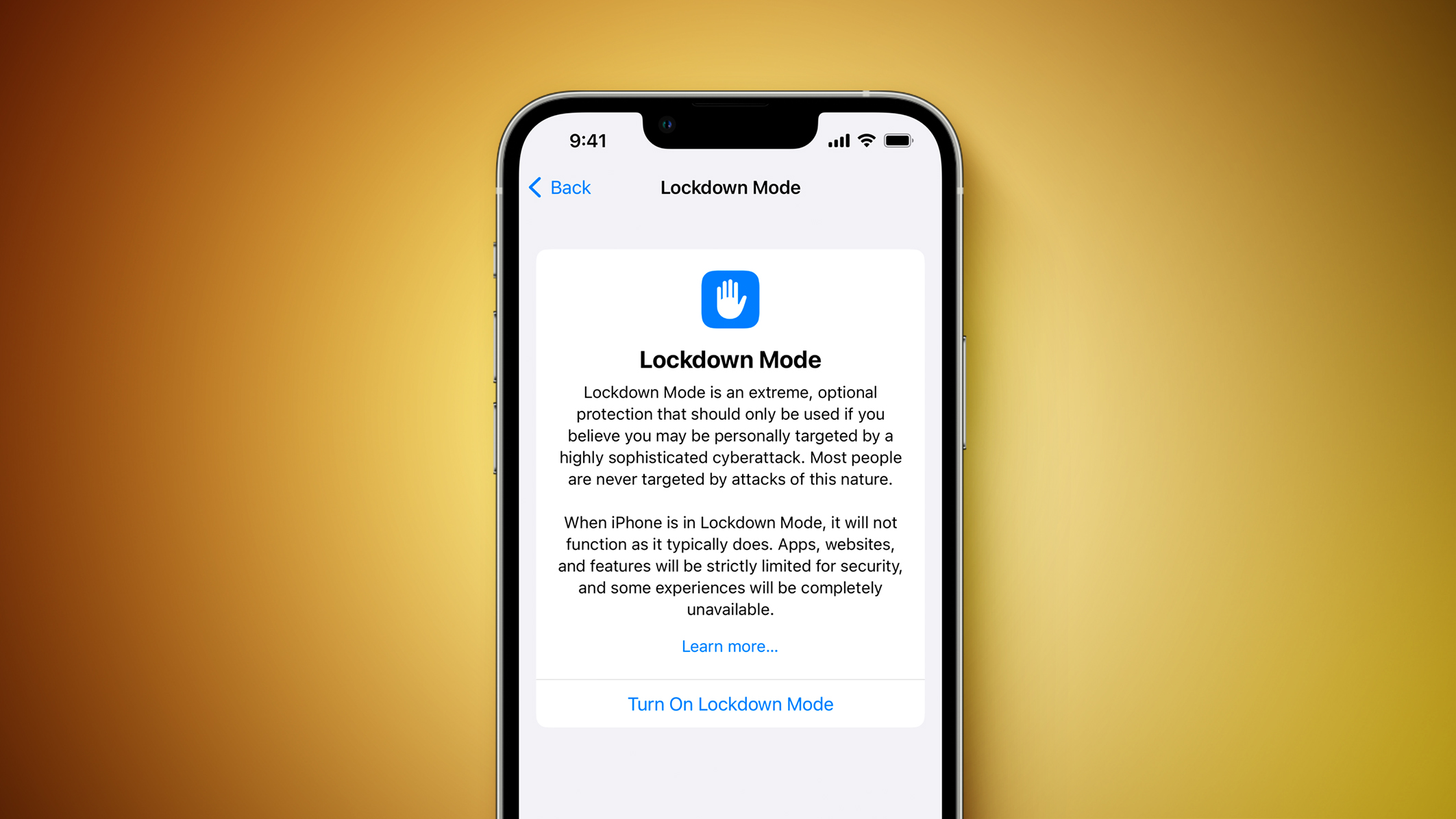 Lockdown Mode Feature