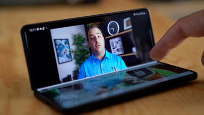 samsung z fold 3 half folded